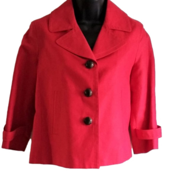 Talbots Jackets & Blazers - ⭐️ Host Pick ⭐️ Talbots| Red  Pleaded Back Jacket /Blazer
